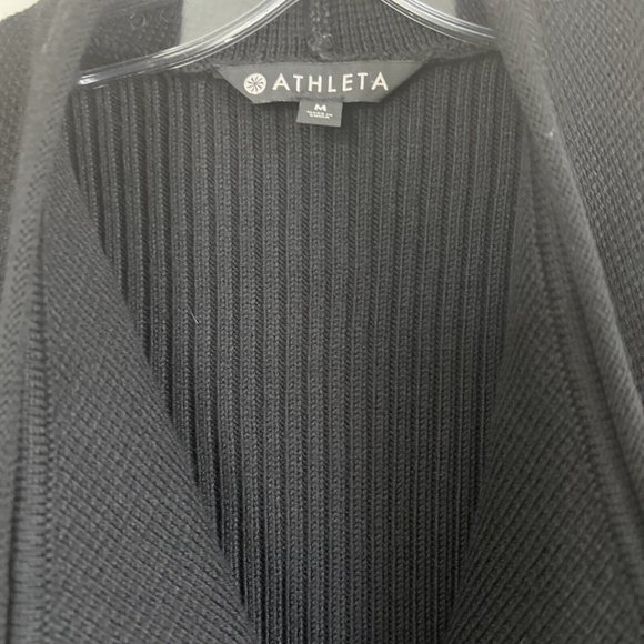 ATHLETA Sentinel Thermolite Sweater Coat in Black Size M - Picture 4 of 9
